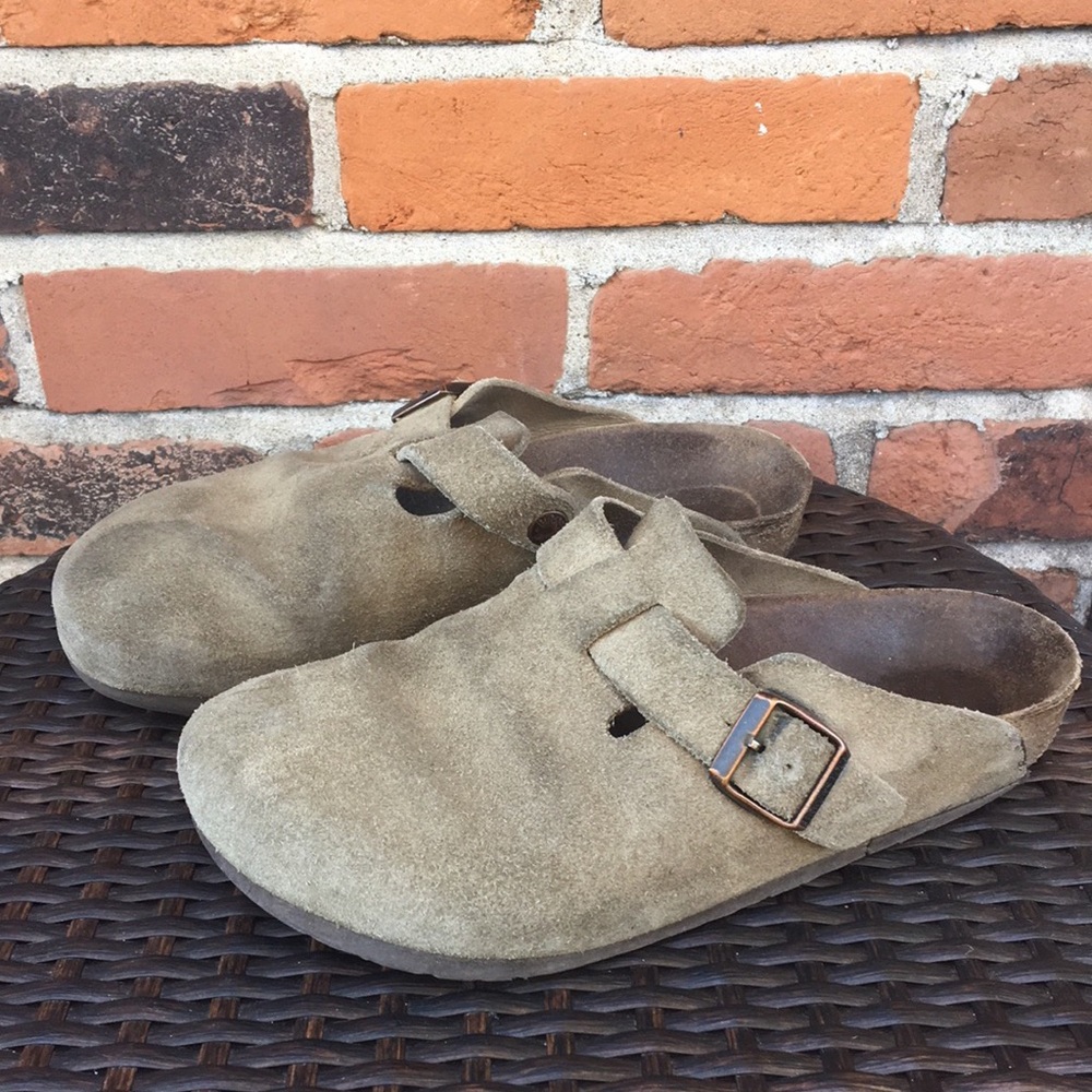 Birkenstocks Boston Suade- Taupe